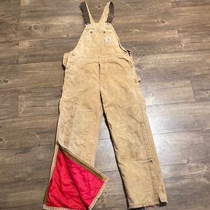 Carhartt VTG double knee, insulated bibs